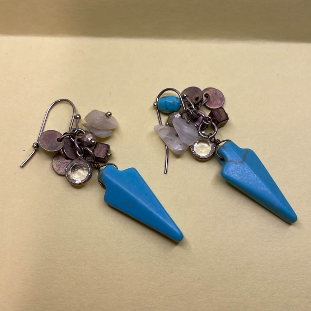 Blue “Turquoise” Dangle Earrings